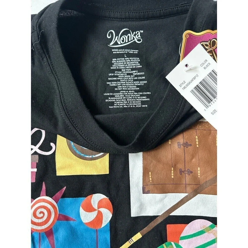 Wonka Black T-shirt NWT size Large